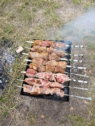 Мангал в коробці, збірний, для гриля, шашликів, в похід, барбекю, для дачі або в подарунок, розкладний, Кемпінг Cheap фото від покупців 1