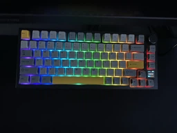 Механічна ігрова клавіатура AJAZZ AK820 RGB Pro для геймерів: Hot-Swap, Gasket Mount, 81 клавіша, PBT кейкапи провідна White-Purple