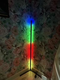 Торшер неоновая лампа Lamp Led Rgb 120 см от Usb напольный угловой светильник, ночник, с пульт управления (черная) фото от покупателей 5