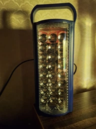 Ліхтар туристичний ручний акумуляторний переносний світлодіодний Fujita Power Bank LED 220V з повер банком Синій