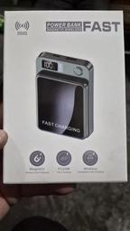 Power Bank 20000mAh Магнітний Бездротовий Акумулятор 22.5W для iPhone, Xiaomi, Samsung синій