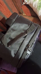 Стильний рюкзак для фототехніки Photo Bag чорний з фіолетовим рюкзак з кріпленням для штатива фіолетовий + дощовик + кодовий замочок-карабін (mrk2167)