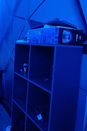 Полиця VAYS для книг, стелаж на 8 комірок M-10 Антрацит