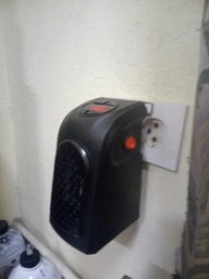 Мини обогреватель портативный 400W Handy Heater с пультом, таймер, электрический тепловентилятор, дуйчик в розетку фото от покупателей 17