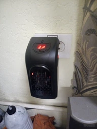 Мини обогреватель портативный 400W Handy Heater с пультом, таймер, электрический тепловентилятор, дуйчик в розетку фото от покупателей 16