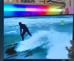 Торшер неоновая лампа Intellect Stand LED RGB от USB напольный светильник, ночник, регулировка с телефона и пульт ДУ