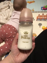 Бутылка антиколиковая с широким отверстием 240 мл PP Easystart Royal baby Canpol babies Розовая (5901691844421)