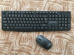 Комплект (клавіатура, миша) бездротовий REAL-EL Kit 551W Black