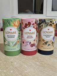 Чай зеленый байховый Strawberry Marshmallow Lovare Клубничный зефир Ловаре тубус 80г