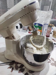 Планетарный миксер RZTK Stand Mixer 1500 4.5 л Milk White фото от покупателей 6