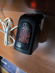 Мини обогреватель портативный 400W Handy Heater с пультом, таймер, электрический тепловентилятор, дуйчик в розетку фото от покупателей 15