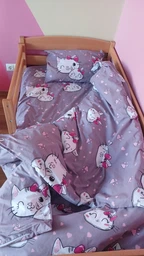 Простирадло на гумці дитяче Бязь Кицюня 80*160 висота 10 см