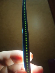 2м LED стрічка з USB 5V 12W COB 6000K (холодний) 8 мм для павербанка або USB адаптера