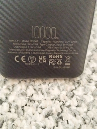 УМБ Veger L11 10000 mAh 2хUSB-А Black (W1087.black) фото от покупателей 7