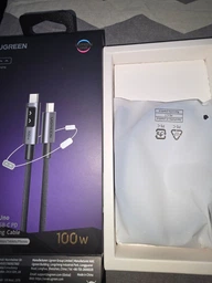 Кабель UGREEN L509 Uno USB-C to USB-C 100W PD Fast Charging Cable 1m Black (35501)