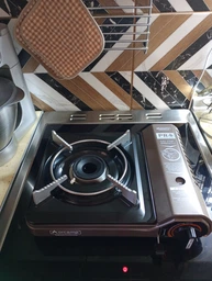 Портативна газова плита Voltronic Aorcamp CK-505 під газові балони бутан та пропан-бутан Case Black (YT28313) фото від покупців 1