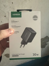 Сетевое зарядное устройство Ugreen X516 30 W 2-Port GaN Black (UGR-65014) фото от покупателей 6