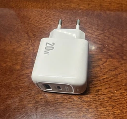 Адаптер питания быстрой зарядки Hoco с разъемом USB + Type-С Блок питания (USB-C) + USB для зарядки телефона iPhone/Xiaomi/Samsung/Huawei/Meizu Power Adapter PD20W+QC3.0 USB-A/USB-C/3,1A фото от покупателей 3