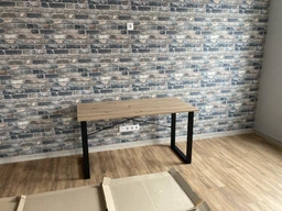 Письменный стол Ferrum-decor Драйв 750x1000x700 Черный металл ДСП Дуб Сонома 16 мм (DRA067)