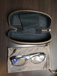 Жіночі окуляри для корекції зору RALPH G 0765 Blue Blocker з діоптріями -6.0 бежеві
