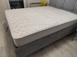 Наматрасник IDEIA Nordic 160х200х35 защитный натяжной с бортом по периметру Антиаллергенное волокно стеганый Белый (4820182651700)