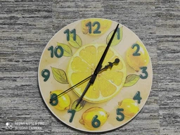 Настенные часы AMIRI HOME Лимоны 28 см. бесшумный без стекла (VG1008) фото от покупателей 3