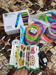 3D-ручка RZTK ArtPen с разноцветным эко-пластиком 250 м + Книга с трафаретами Purple фото от покупателей 15