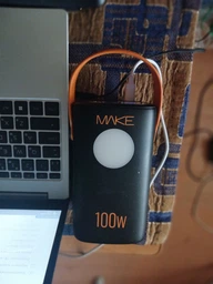 Power Bank MAKE Мобільна батарея 60000 mAh 100W PD+QC Black фото від покупців 1