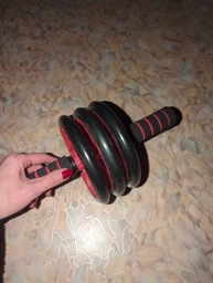 Ролик для преса EasyFit Triple Ab Wheel 3 колеса синій (гімнастичний ролик, фітнес колесо, тренажер колесо для м'язів преса) EF-3-Bl