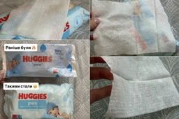 Вологі серветки Huggies Pure 56 шт. фото від покупців 7