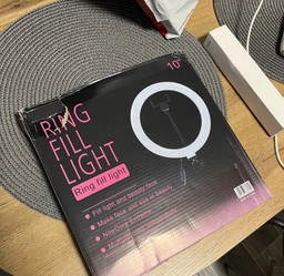 Кольцевая лампа Ring Fill Light 26см на штативе (USB, LED 5 В, диммер 3 режима, селфи кольцо, тринога, ночник)