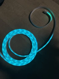 Светодиодная LED лента-шланг (неон) RGB-IC USB 5 м с управлением через Bluetooth, пульт ДУ фото от покупателей 5