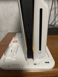 Подставка для PS5 Canyon CS-5 RGB с охлаждением и зарядкой для геймпадов White (CND-CSPS5W)