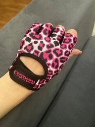 Рукавички жіночі для фітнесу Contraband Pink Label 5297 Leopard Print Gloves (Сірий XS)
