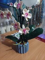 Конструктор Орхидея 608 деталей Ботаническая коллекция Набор Botanical Orchid Оригинальный подарок девушке и маме конструктор цветы фото от покупателей 6