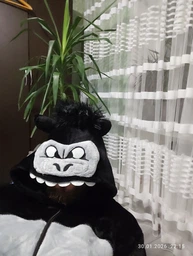 Мужские кигуруми Пижама Kigurumi Горилла Черный L 165-175 см. (1095/2)