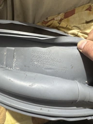Резина (манжета) люка для стиральной машины Samsung DC64-03198A, DC64-03203A (1 патрубок глухой) фото от покупателей 1