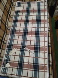 Электрическая простынь 60х130 см с подогревом односпальная Electric blanket, , в клеточку, арт.1058 фото от покупателей 1