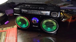 Портативный радиоприемник AM/FM/SW и MP3 работа от сети и аккумулятора с USB, SD, MICRO SD ретро радио колонка серый