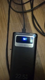 Павербанк 50000 mAh с быстрой зарядкой KPG POWER BANK Soonest Fast Charging пауэрбанк, павер банк, умб, powerbank Fast Type-C In /Out: 4 USB 5V/2A повербанк для роутера 50000, Черный фото от покупателей 2