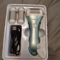 Пемза пилка для ног и пяток роликовая аккумуляторная Callus Remover 3W электрическая для шлифовки электропемза для педикюра USB зеленая фото от покупателей 10