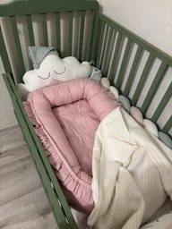 Кокон-гніздечко Baby Veres Macaroon Raspberry 80х52 см 450.23