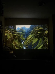 Смарт проектор SMART 4K Projector Ultra HD до 130 дюймів, міні, портативний,HDMI-сумісний, повна підтримка Android та iOS , Bluetooth 5.0, Wi-Fi 6, мультимедійний домашній кінотеатр, чорний фото від покупців 1