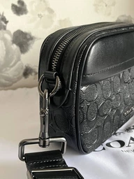Сумка кросс-боди через плечо мужская из натуральной кожи Coach Graham Crossbody BG-COA-10 Коричневая (195031244544) фото от покупателей 2