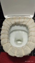 Мягкий универсальный, теплый чехол Toilet seat cover для унитаза фото от покупателей 1