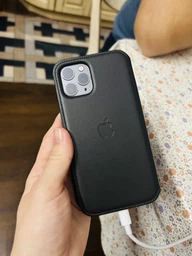 Чохол книжка шкіряний протиударный Leather Folio для Apple Iphone 11 Pro (5.8") Black фото від покупців 1