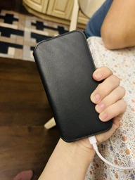 Чохол книжка шкіряний протиударный Leather Folio для Apple Iphone 11 Pro (5.8") Black