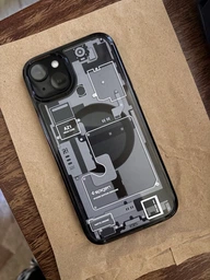 Чохол для Iphone 15 Plus/14 Plus Spigen Ultra Hybrid MagSafe Graphite прозорий протиударний ACS06661