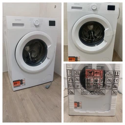 Пральна машина Indesit фронтальна, 6кг, 1000, A+++, 44.6см, дисплей, пара, інвертор, білий фото от покупателей 8