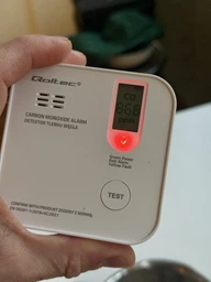 Датчик угарного газа Qoltec беспроводной 85дБ ​​LED (5901878525778)